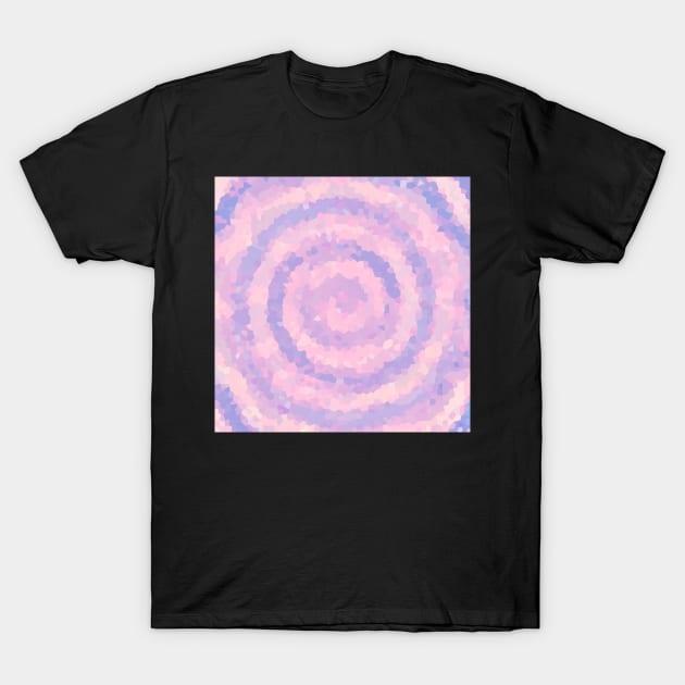 Underwater Circle Of Pastel Yellow, Pinks and Blue T-Shirt by Peaceful Space AS